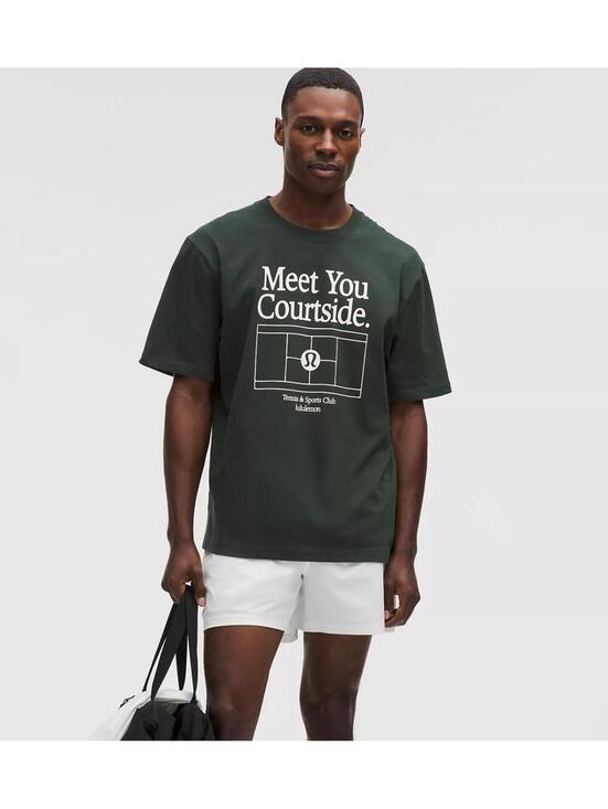Other - NWT Lululemon Men's Heavyweight Cotton T-Shirt Graphic Rainforest Green Size S